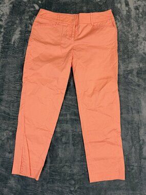 7th Avenue Design Studio Womens Coral Pants Size 4 Slim Fit Cotton Blend